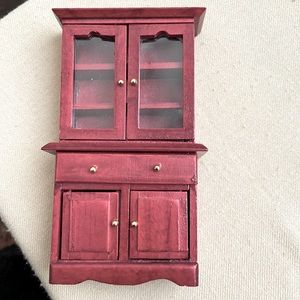 Dollhouse furniture. Victorian china cabinet